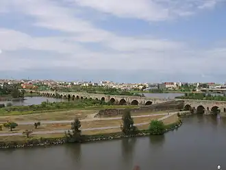 De Romeinse brug over de Guadiana