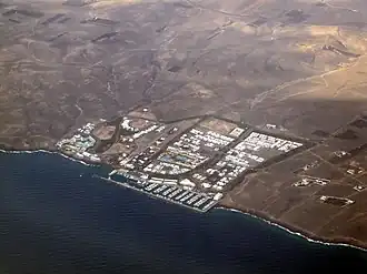 Zicht op Puerto Calero