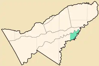 Kaart van Puerto Gonzalo Moreno