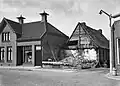 Nogmaals de Pulvertoren, nu nadat het gebouw is ingestort. Foto genomen in 1941