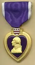 Purple Heart - Een exemplaar toegekend