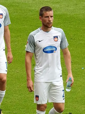 Pusch in 2017 als speler van 1. FC Heidenheim