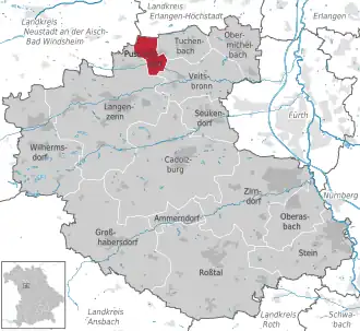 Kaart van Puschendorf