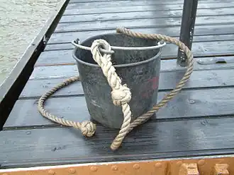 Een puts wordt gebruikt op schepen