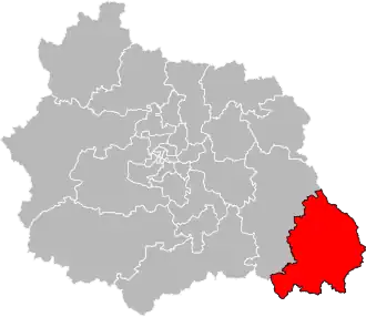 Locatie van het kanton