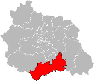 Locatie van het kanton