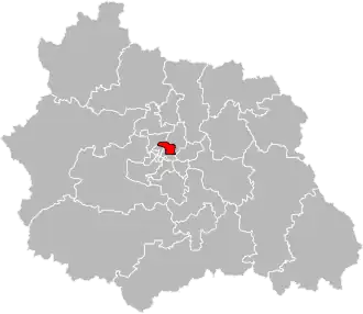 Locatie van het kanton