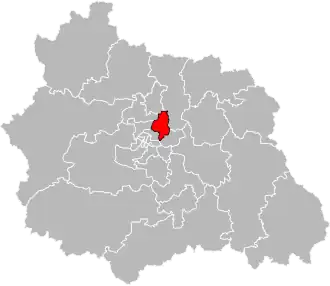 Locatie van het kanton