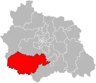 Locatie van het kanton