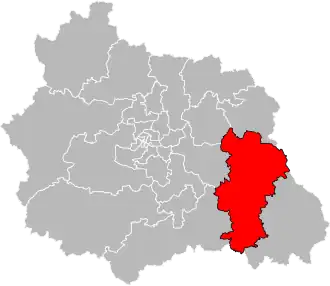 Locatie van het kanton