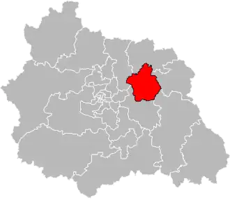 Locatie van het kanton