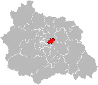 Locatie van het kanton