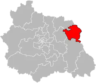 Locatie van het kanton