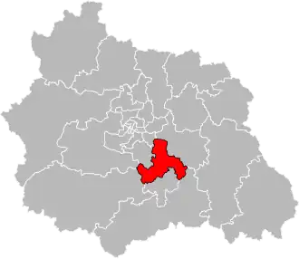 Locatie van het kanton