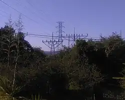 Omgekeerde eenvlaksmast bij Niterói in Brazilië.