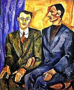 Portret van P. Denike Joerjev en A. Pokrovski