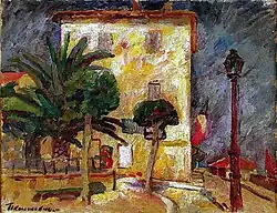 Landschap. Franse kust