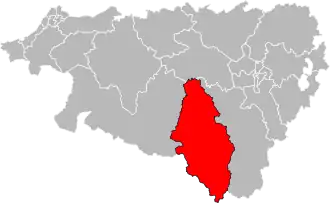 Locatie van het kanton