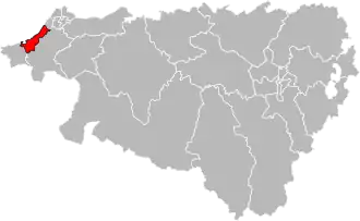 Locatie van het kanton