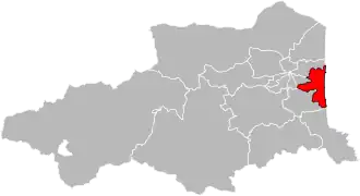 Locatie van het kanton