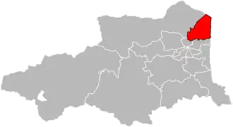 Locatie van het kanton