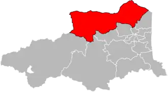 Locatie van het kanton