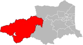 Locatie van het kanton