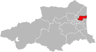 Locatie van het kanton