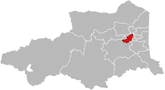 Locatie van het kanton