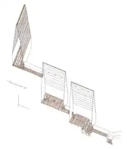 Schematische weergave van de kamers in de piramide
