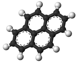 Molecuulmodel van pyreen