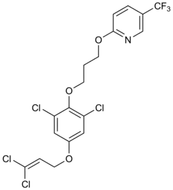 Structuurformule van pyridalyl