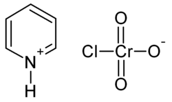 Structuurformule van pyridiniumchlorochromaat