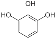 Structuurformule van pyrogallol