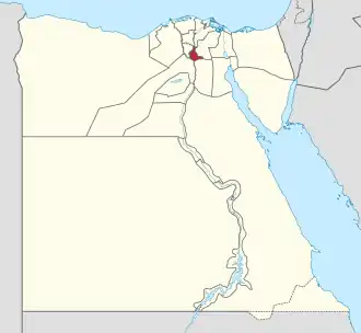 Kaart van Al Qalyubiyah