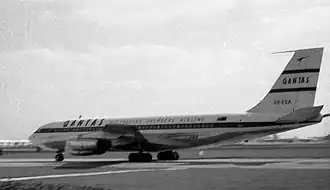 Een Boeing 707 gelijk aan het verongelukte toestel van Korean Air