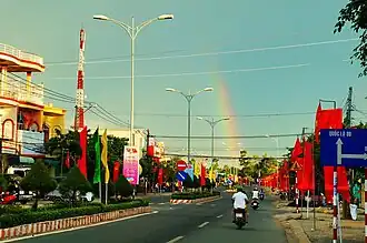 Een straatbeeld van Lai Vung