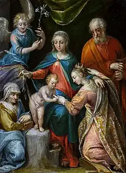 De mystieke bruiloft van Catharina van Alexandrië