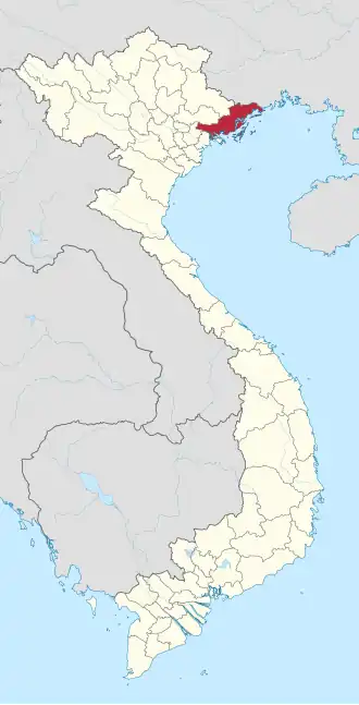 Kaart van Quang Ninh