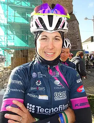 Sanguineti bij de start van Le Samyn des Dames 2016