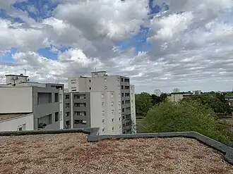 Moderne hoogbouw in de Quartier Bruxelles