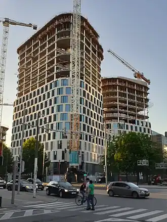 Quatuorgebouw in aanbouw juni 2020