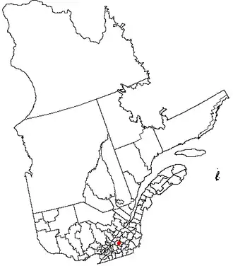 Kaart van Drummondville