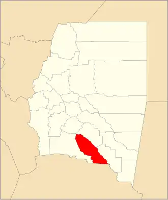 Kaart van departement