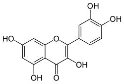 Structuurformule van quercetine