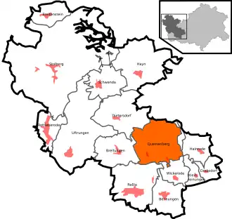 Kaart van Questenberg