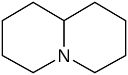 Structuurformule van chinolizidine