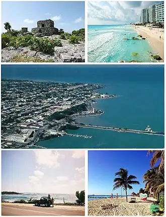 Een collage van Quintana Roo