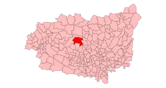 Kaart van Quintana del Castillo