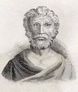 gravure Quintus Junius Rusticus uit Crabb's Historical Dictionary, 1825